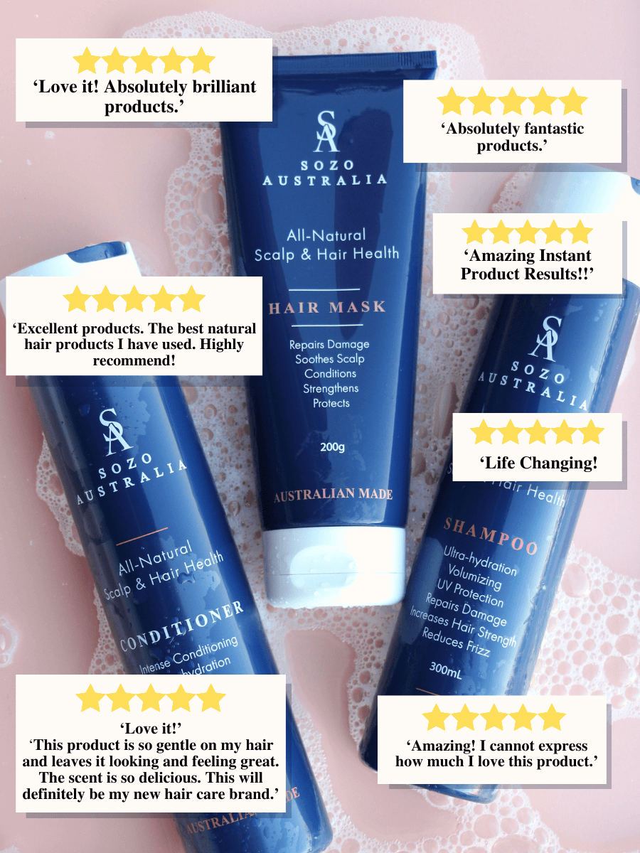 Customer reviews for Sozo Hair Health Shampoo, Conditioner and Hair Mask