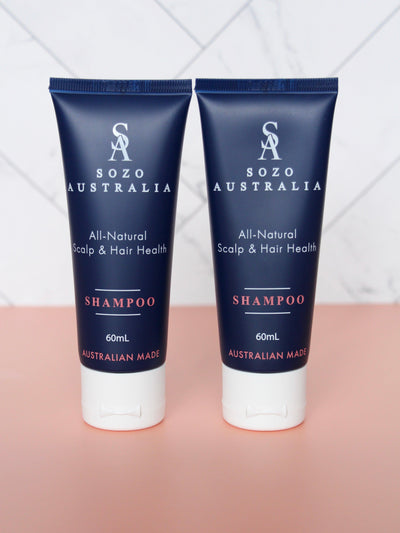 Take Me With You Hair Health Shampoo Duo - Travel Size 60mL - Sozo Australia